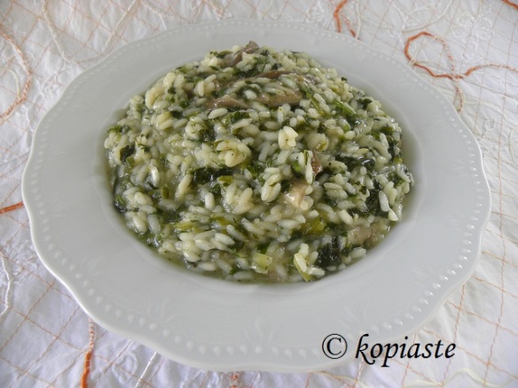 Mushroom Herbed Risotto marked